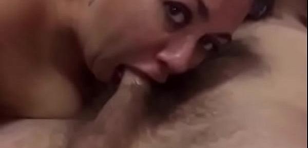  Becky Gags On Cock During Sloppy Blowjob